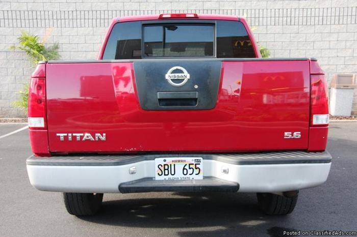 2006 nissan titan xe crew cab 2wd (no&bad credit possible financial "0" down payment available for sale in honolulu, hawaii