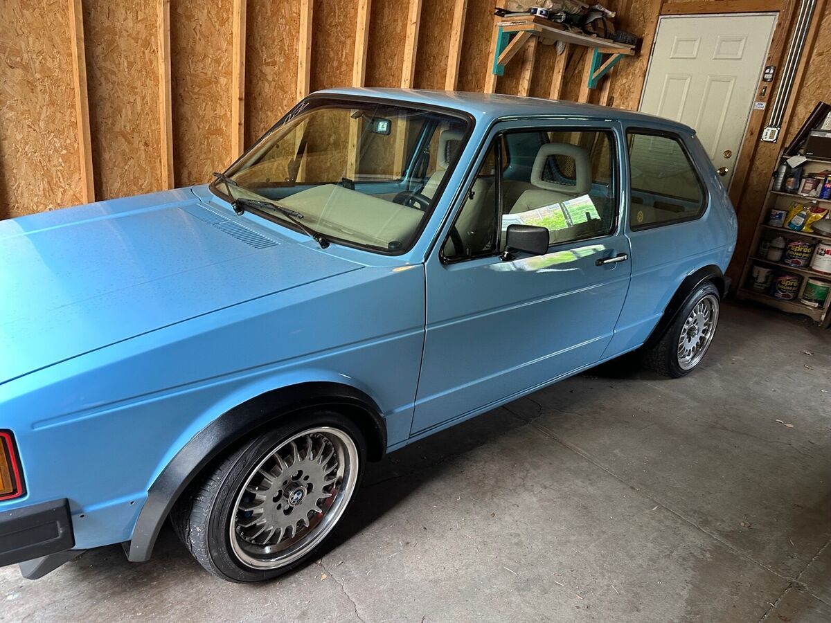 1984 volkswagen rabbit hatchback blue fwd manual gti sport