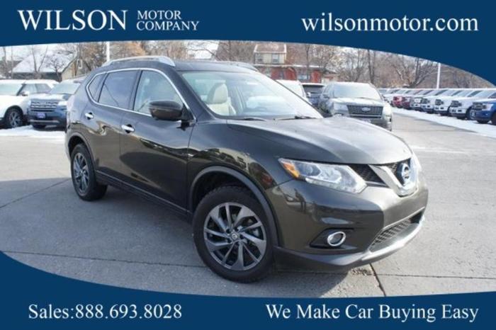 2016 nissan rogue sl awd sl 4dr crossover for sale in logan, utah