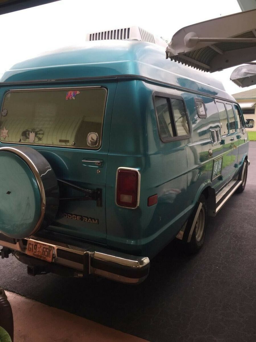 1988 dodge ram 1500 extended conversion van camper blast from past scooby-doo