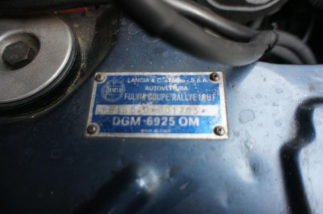 1970 lancia fulvia hf 1.6l "fanalone" collector item, group 4 rallye car
