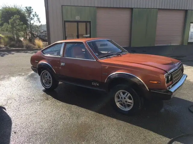 1982 amc sx/4, 4 x 4, 4 speed, 4 cylinder, 2.5 l iron duck