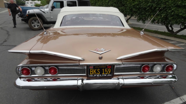 1960 chevy impala convertible, body-off restoration, 348 tr-power, beautiful