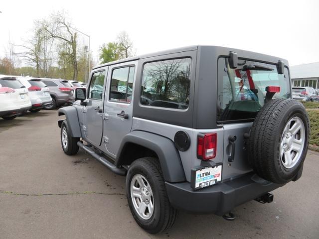 used 2015 jeep wrangler 4wd unlimited sport eugene, or 97401 for sale in college crest, oregon