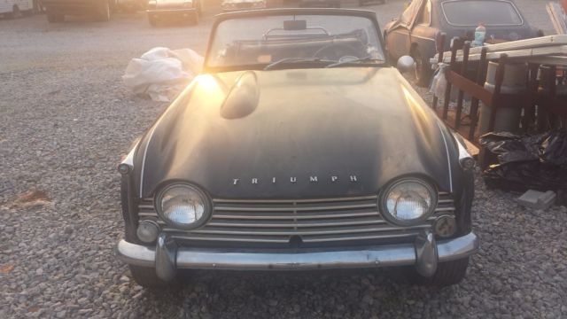 1967 triumph tr4a, all original body panels, excellent solid example to restore