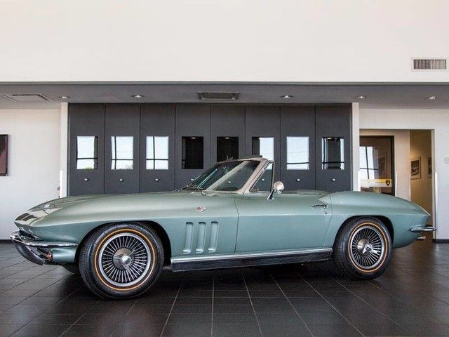 1966 chevrolet corvette stingray convertible 45384 miles mosport green convertib