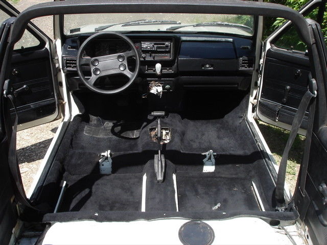 vw rabbit convertible - project car