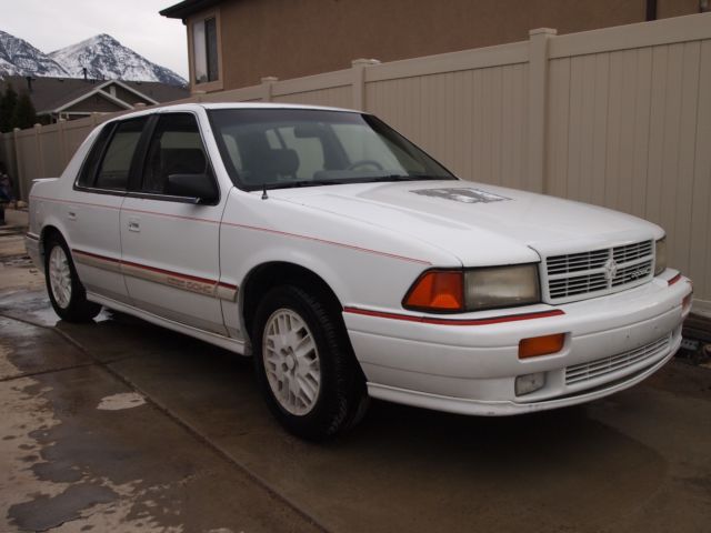 1991 dodge spirit r/t. 2.2l dohc turbo, 5 speed manual transmission