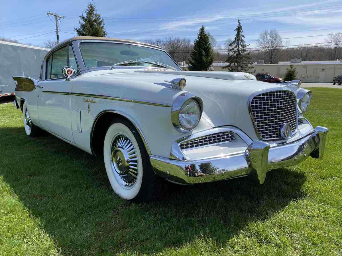 1958 studebaker golden hawk white rwd automatic