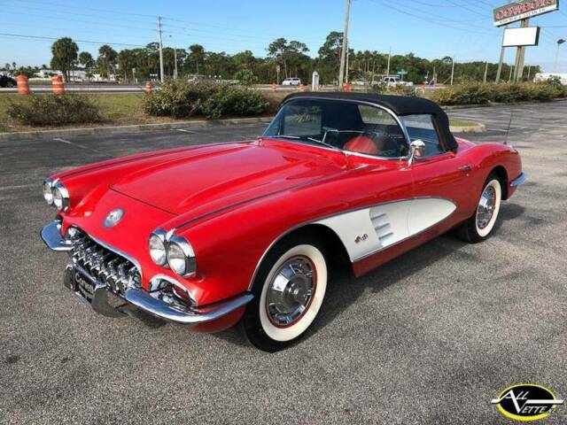 1960 chevrolet corvette red/black older restored period correct 283/270hp (2x4 )