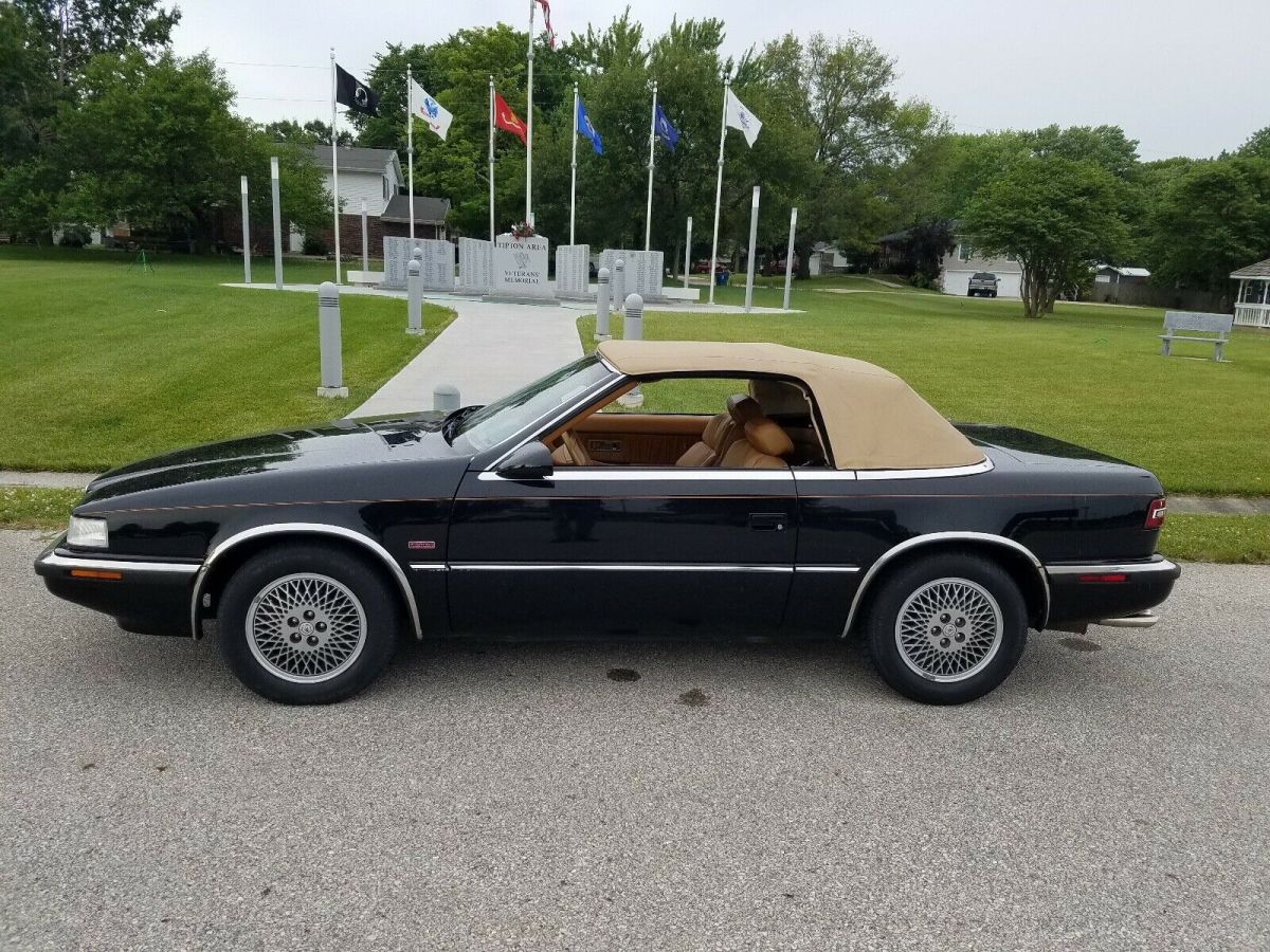1990 chrysler tc maserati convertible black fwd manual by maserati