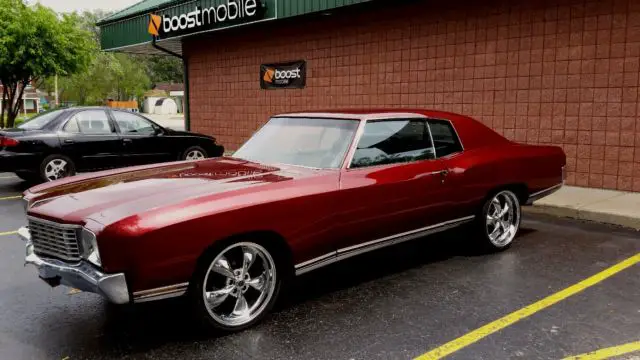 72 monte carlo candy apple red coupe american racing wheels