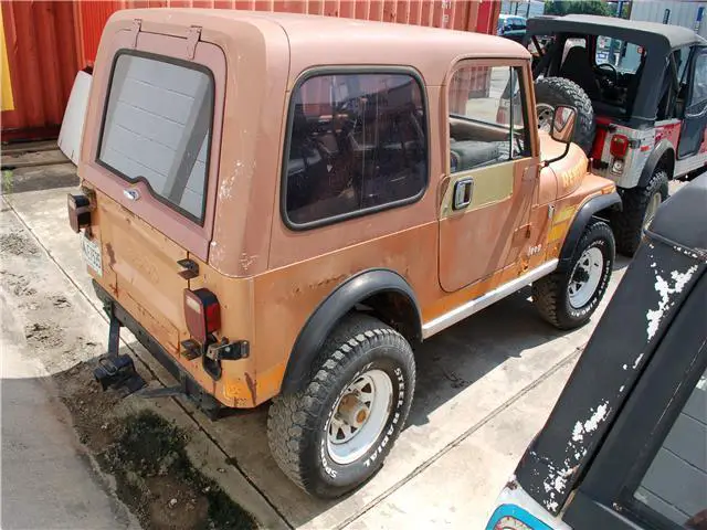 1984 jeep cj 4wd 151,751 miles cinnamon cj7 straight 6 cylinder engine 4.2l/258