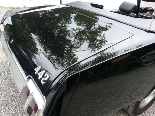 1970 triple black convertible with new paint and freshly-rebuilt original motor