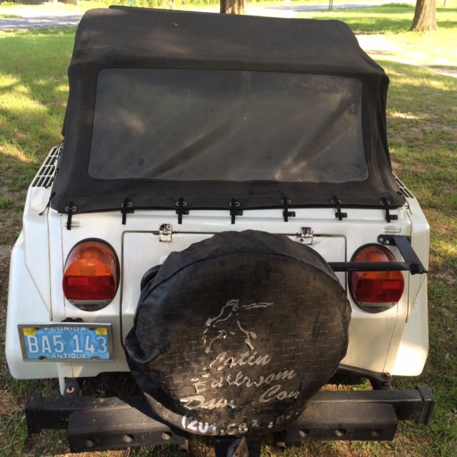 vw thing 73 (model 181) white pearl color