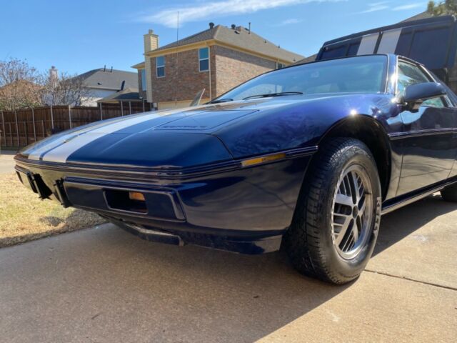 1984 pontiac fiero coupe blue rwd automatic se