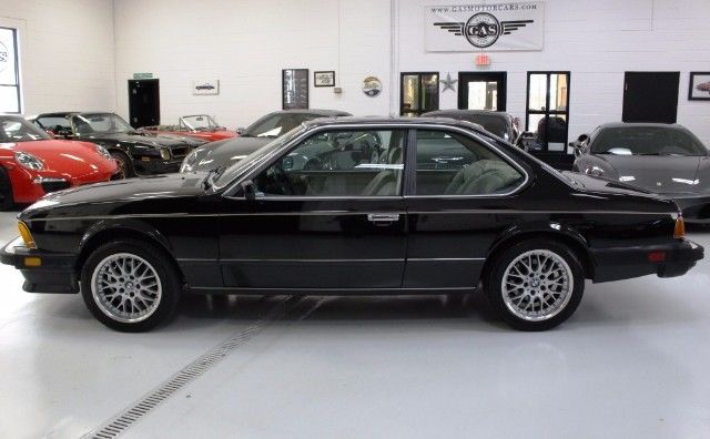 1987 bmw 6 series 635csi 248743 miles black straight 6 cylinder engine 3.4l/209
