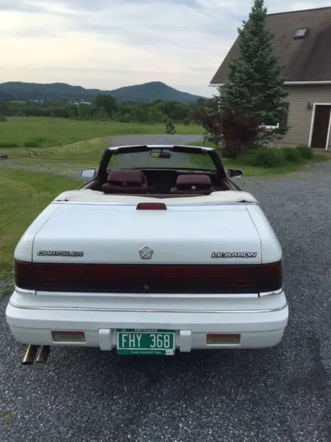 1988 chrysler lebaron convertible - no reserve