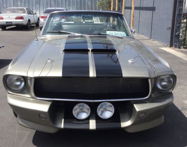 1967 ford mustang shelby gt500 eleanor fastback convertible 2dr v8 gunmetal
