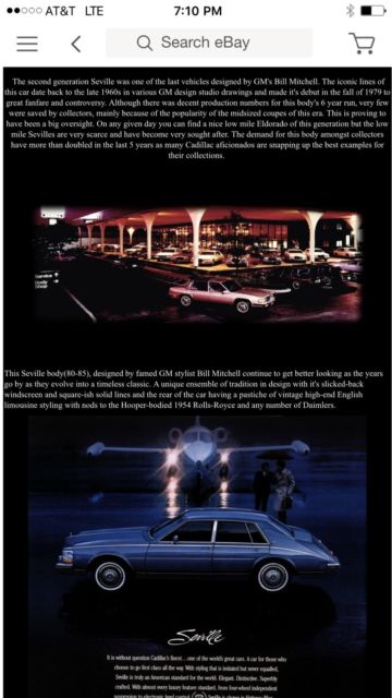 beautiful 1985 cadillac seville d'elegance