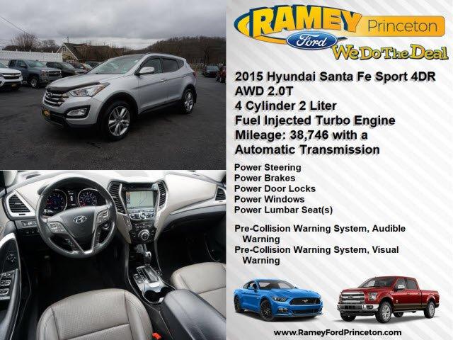used 2015 hyundai santa fe awd sport 2.0t princeton, wv 24740 for sale in elgood, west virginia