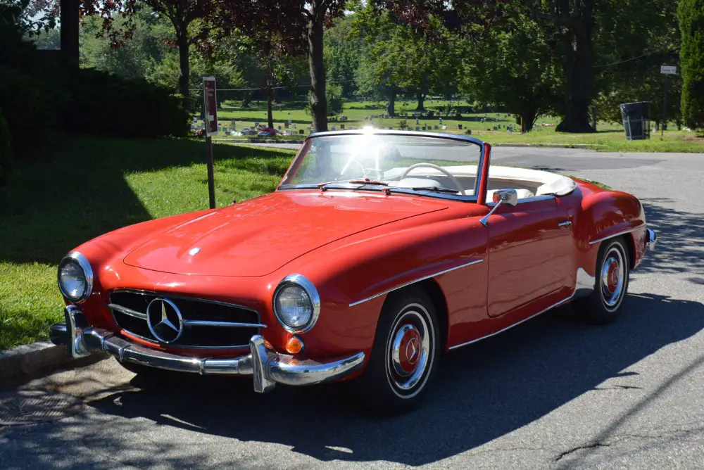 1962 mercedes-benz 190sl 0 red