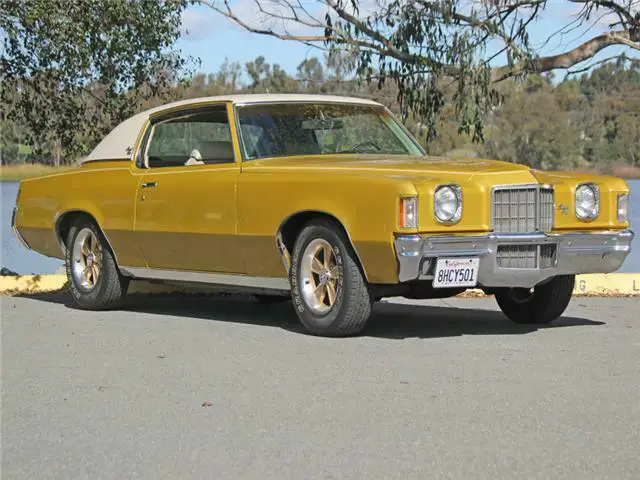1972 pontiac grand prix j 82k miles gold coupe 7.4 auto nice car