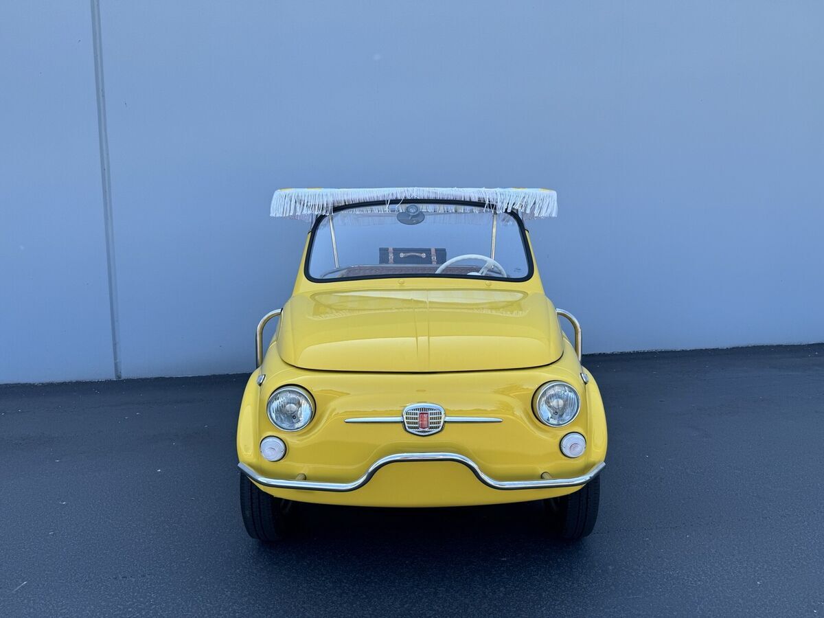 1971 fiat 500l convertible yellow jolly
