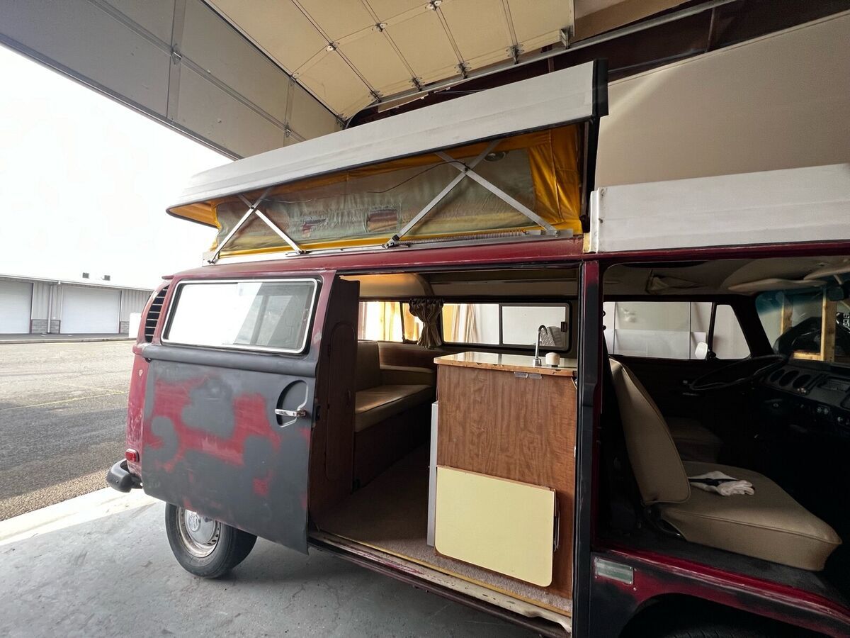 1971 volkswagen type 2 red rwd manual