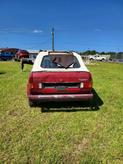 1982 volkswagen rabbit convertible convertible red fwd manual deluxe