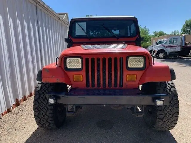1989 jeep wrangler red