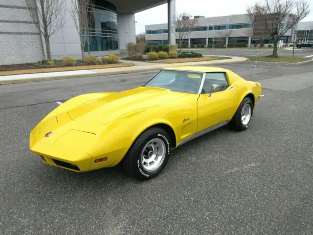 1973 chevrolet corvette coupe yellow matching numbers super clean classic