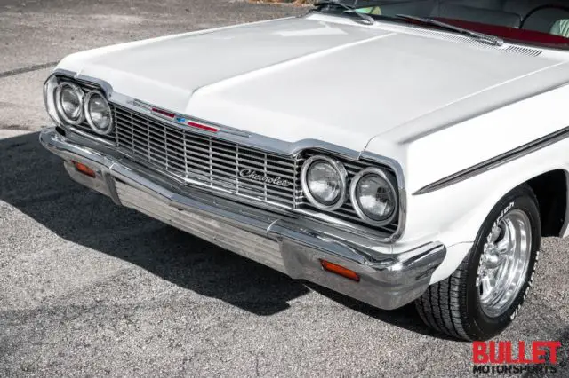 1964 chevrolet impala ss in gorgeous white, red & white interior, 327ci, 4-speed