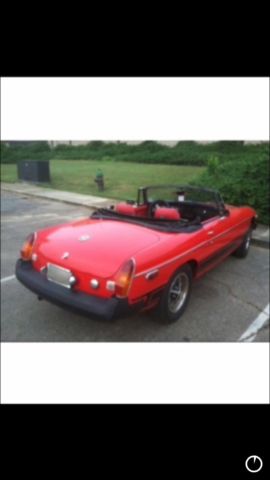 1975 red mg mgb