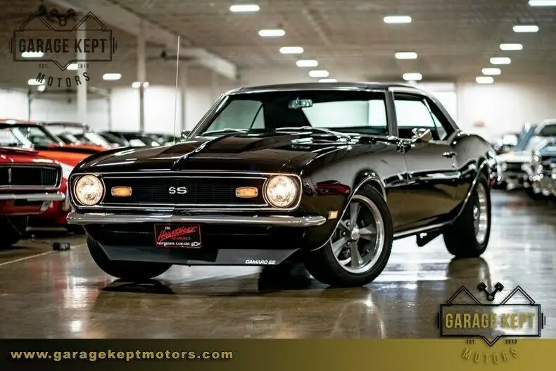 1968 chevrolet camaro ss black coupe 355 v8 12347 miles