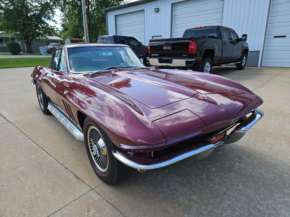 1965 corvette coupe #'s match 327/300hp with factory ac ps pb side exhaust, ko