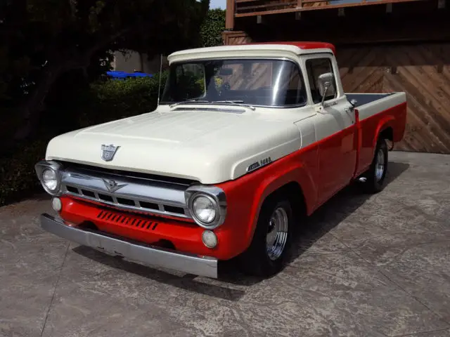 1957 f-100 short bed big window stock classic cruiser v8 vintage hot rod gt