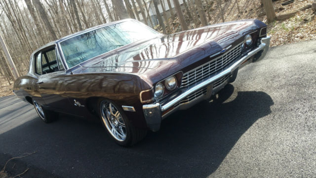 1968 impala custom coupe w/ fresh crate 350 engine. very nice summer cruiser !