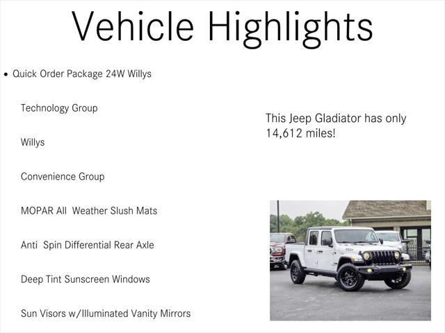 2023 jeep gladiator willys 4x4