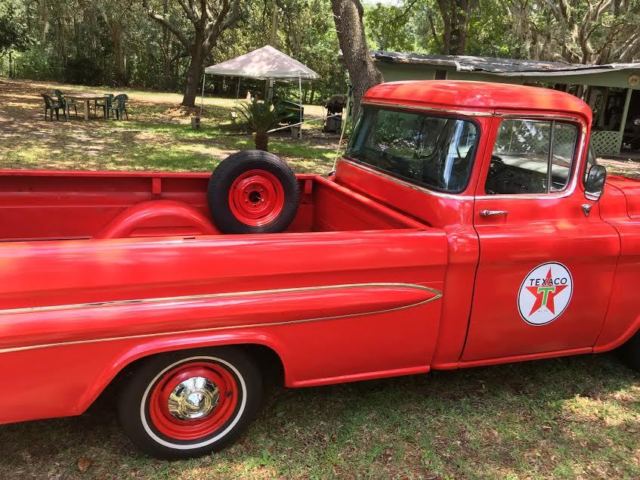 1959 chevy apache pickup truck long bed