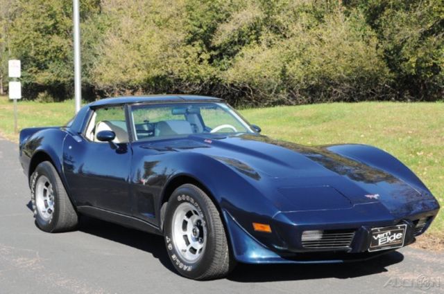 1979 chevy corvette 350 4-spd glass t-tops a/c 56k orig miles numbers match eng