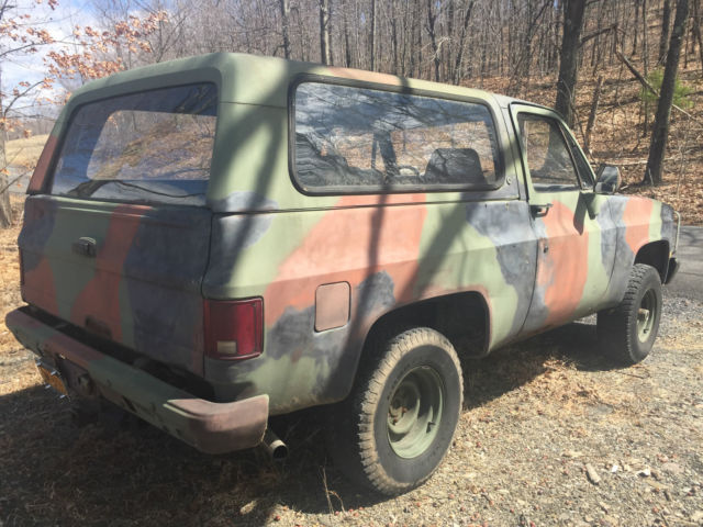 1985 chevrolet blazer m1009 cucv diesel 4x4 military rat hot rod off road mud