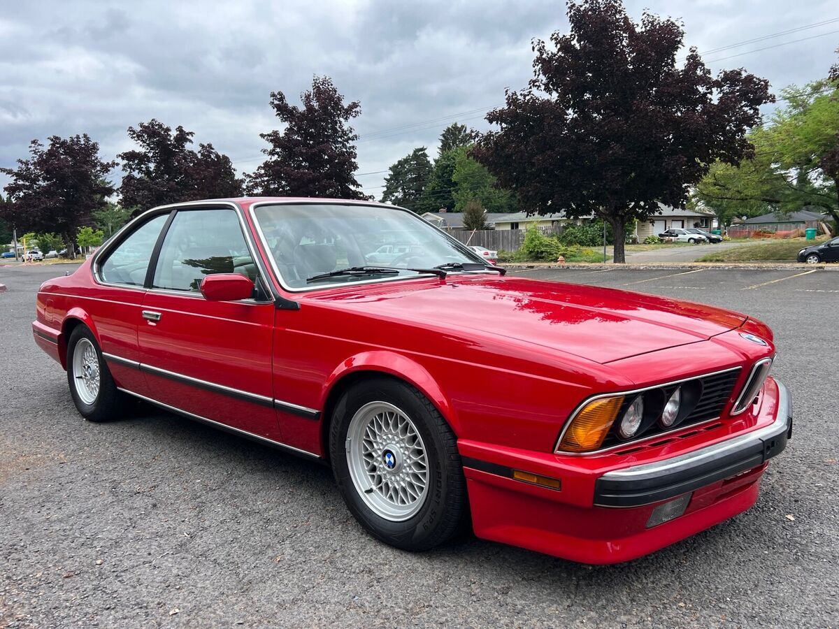 1989 bmw 635csi coupe red rwd automatic csi automatic