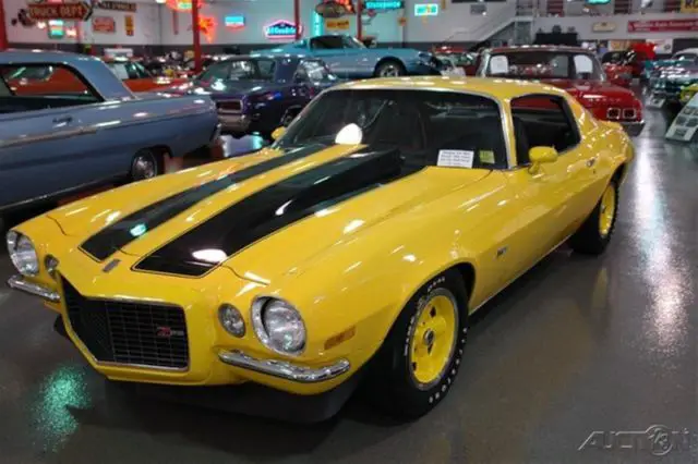 1970 chevrolet camaro z28 yellow black rally stripes 396 4 speed manual trans