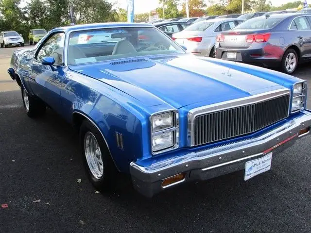 1975 chevrolet el camino 7032 miles blue automatic