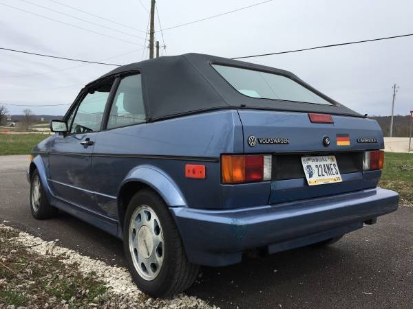 1989 wolfsburg helios cabriolet (last year with mechanical injection)