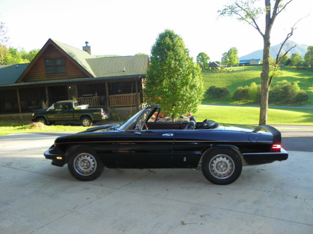 1985 alfa romeo spider veloce graduate convertible 2-door 2.0l