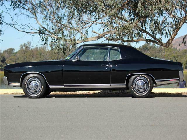 1970 chevrolet monte carlo 350hp 5,000 miles black auto ac
