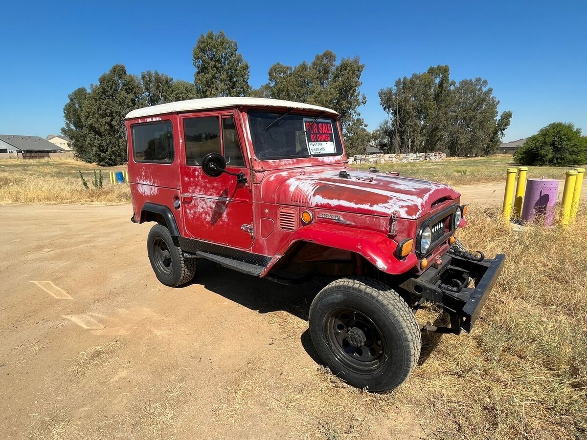 1969 toyota land cruiser red 4wd automatic fj40