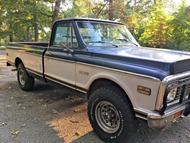 **rare 1971 c20 chevrolet cheyenne 4x4 3/4 ton truck**